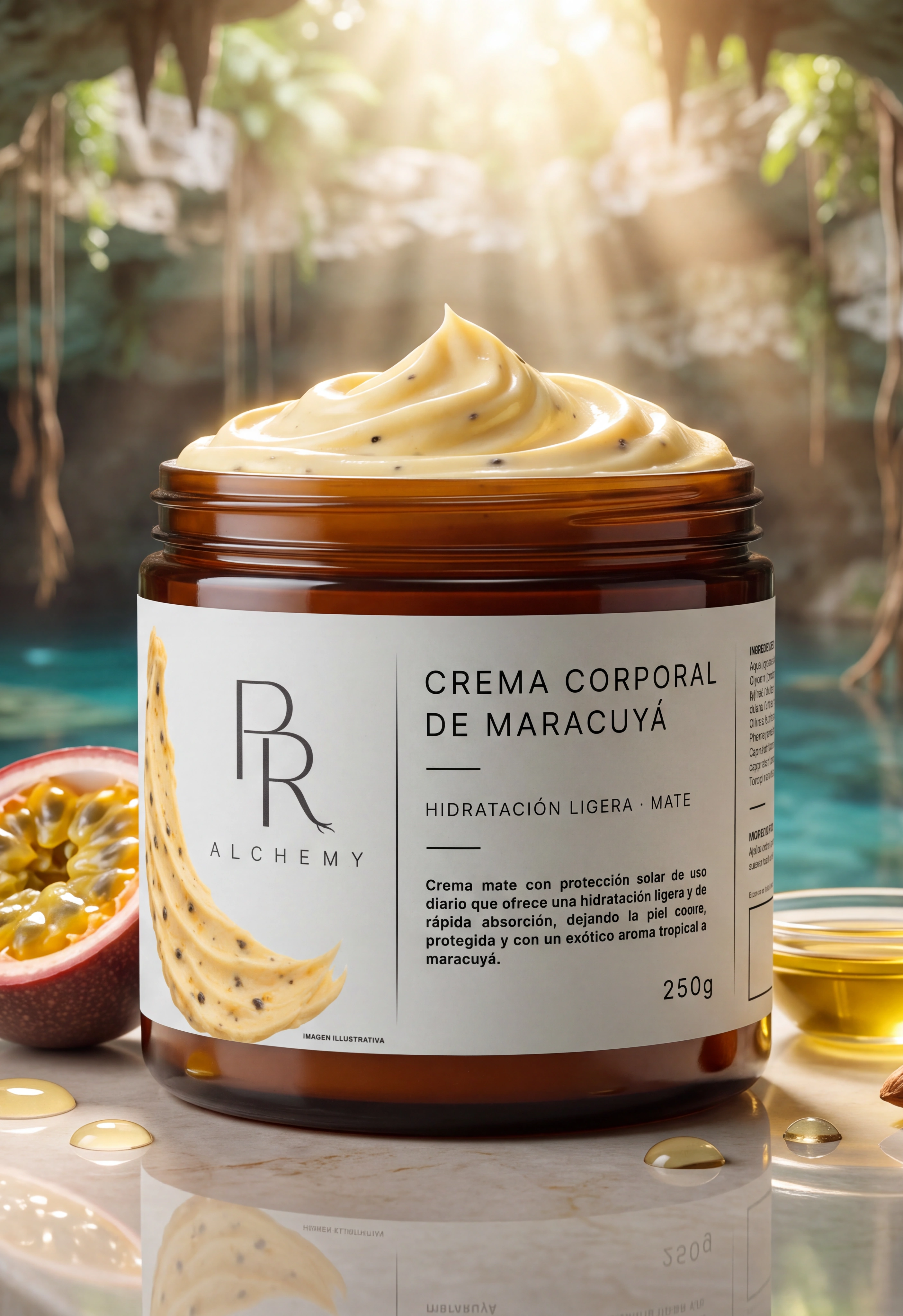 Crema Corporal de Maracuyá de Prehispanic Alchemy, 250 g