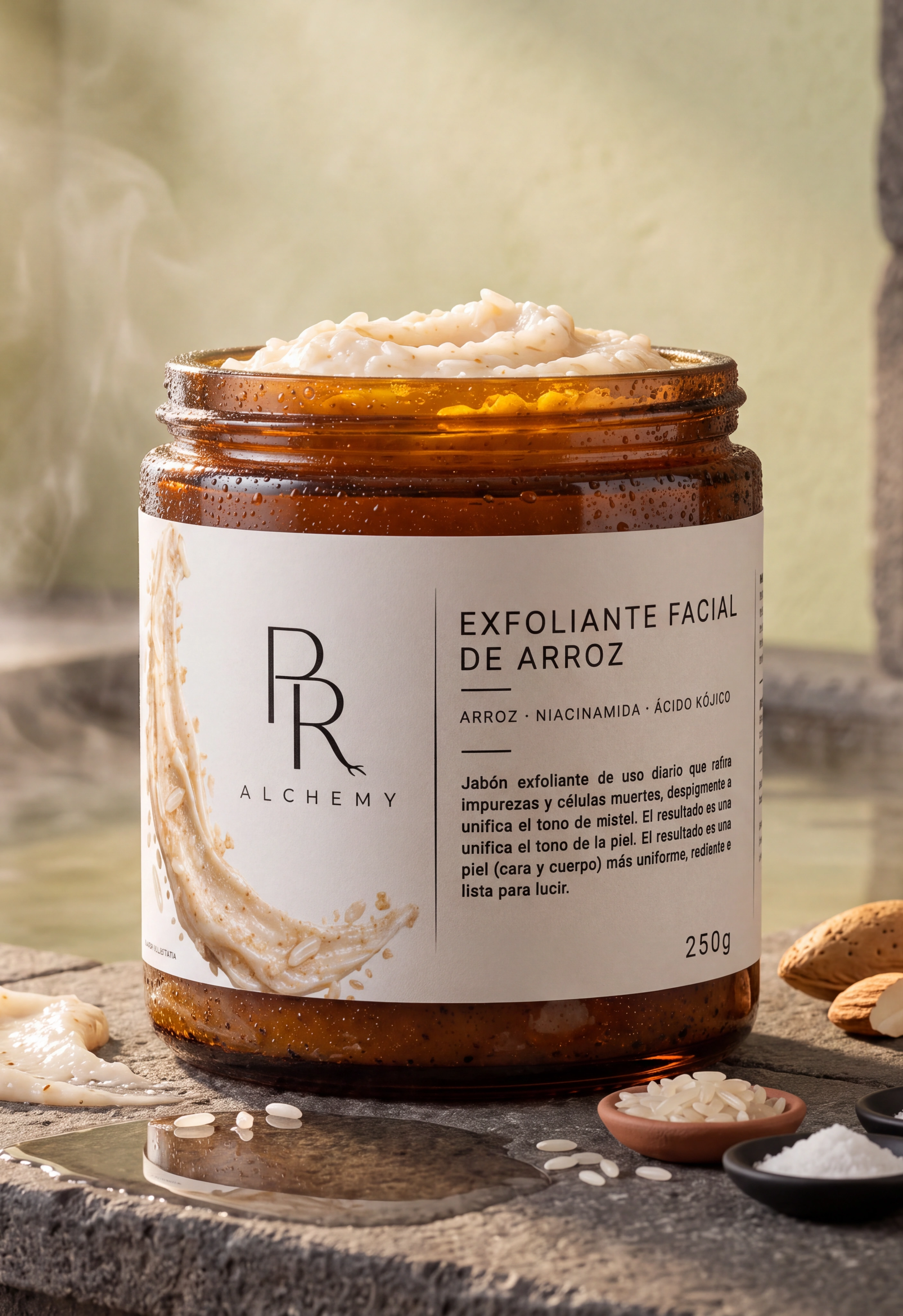 Exfoliante Facial de Arroz de Prehispanic Alchemy, 250 g