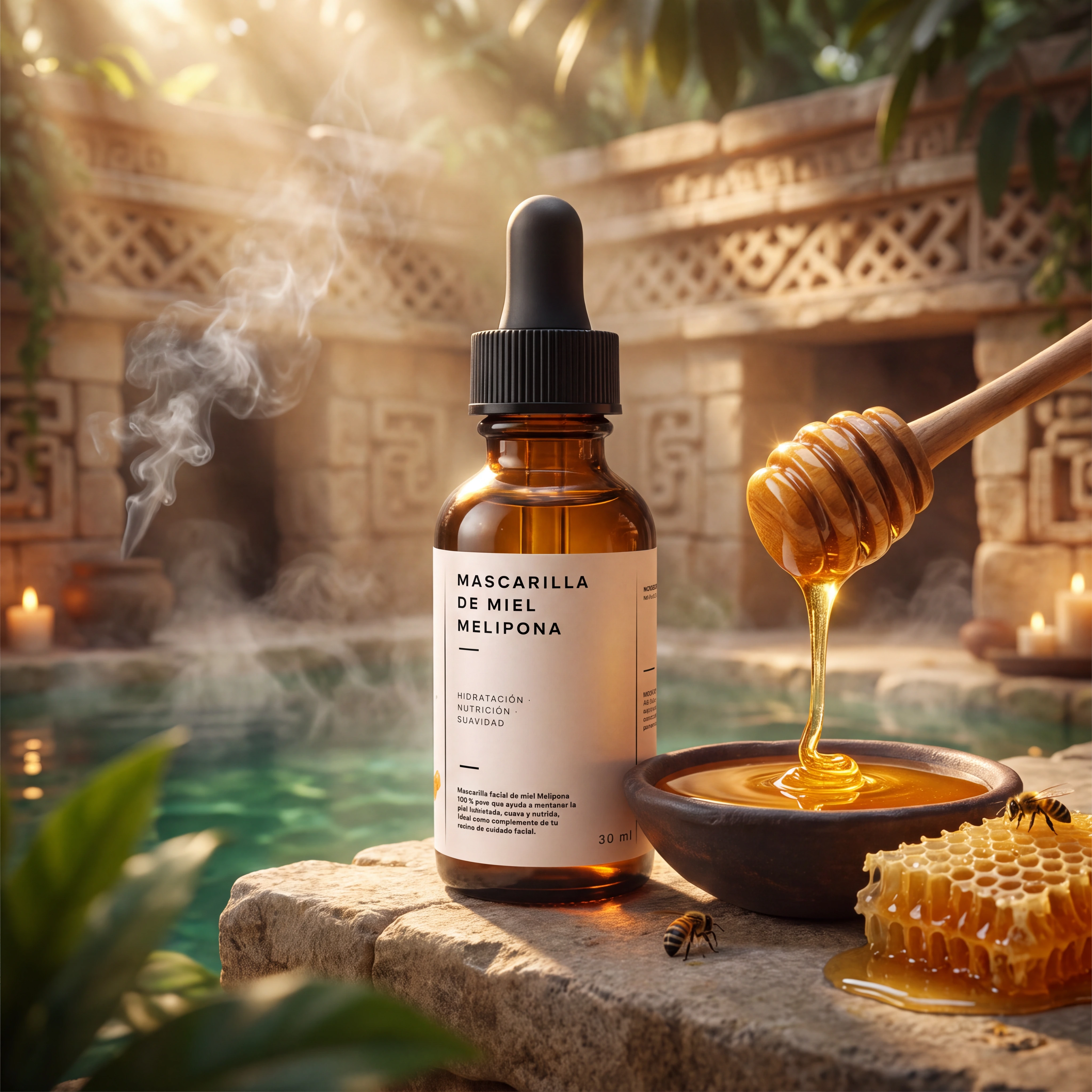 Mascarilla de Miel Melipona de Prehispanic Alchemy, presentación de 30 ml